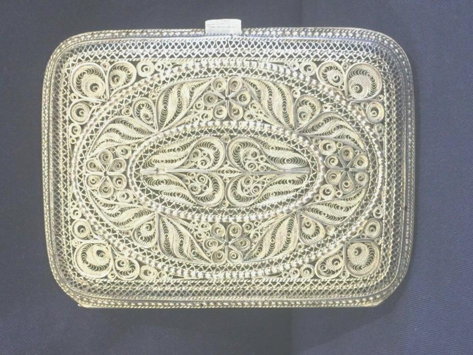 Museum Quality  India Karimnagar Solid silver  filigree case