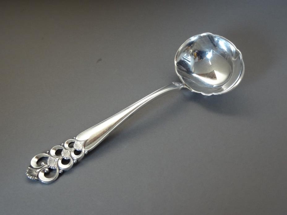 Vintage David Andersen Norrona Pattern Silver plate Gravy Ladle Norway