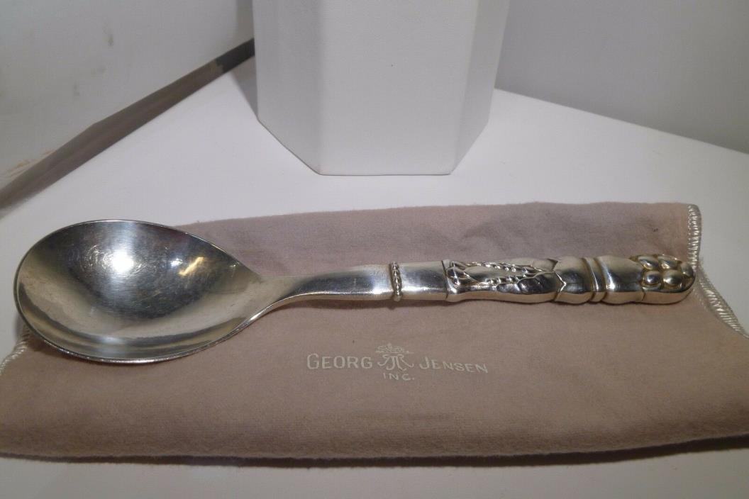 Vintage Silver Spoon Georg Jensen BLOSSOM Grape Sterling Silver Large Estate