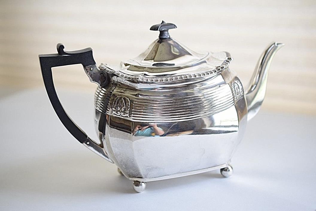 Antique Sterling Silver Teapot by Walter & John Barnard 