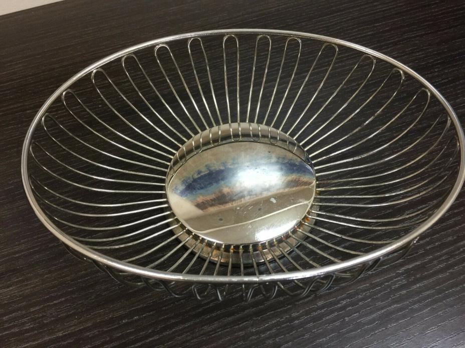 Silver Plate Wire Bread Basket