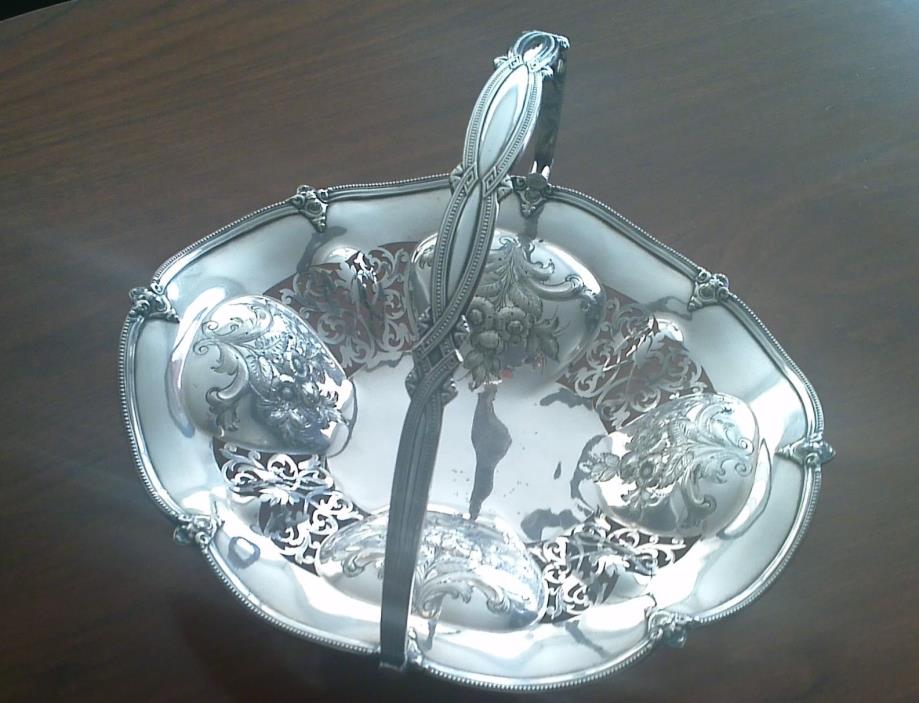 Fine Silverplated Basket -Wm.Husson London