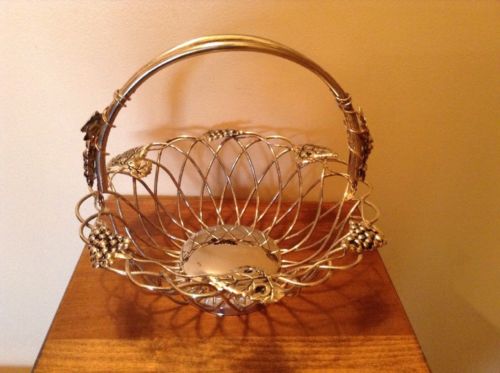 Vintage Godinger Silverplate Large  Basket