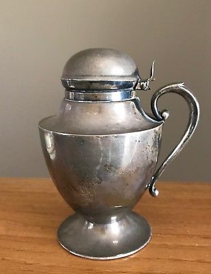 Antique Royal Rochester Nickel Silver Syrup Holder Dome Lid
