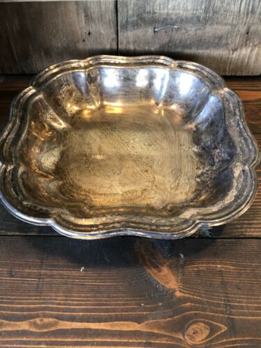 Vintage - Silver Plate - Silver Bowl - Tarnished Silver