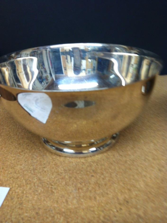 PAUL REVERE FOOTED SONS OF LIBERTY BOWL SILVER PLATE  8