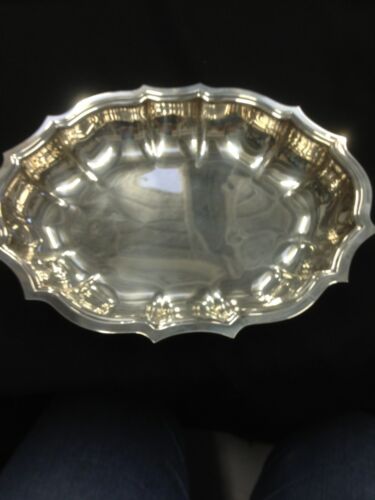 Vintage Chippendale International Silver Co Silver Plate Serving Bowl