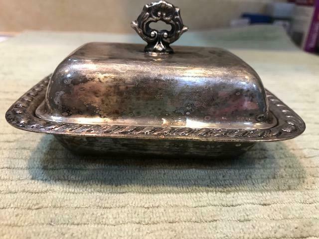 Antique Calenburg Silver Plated Butter Dish