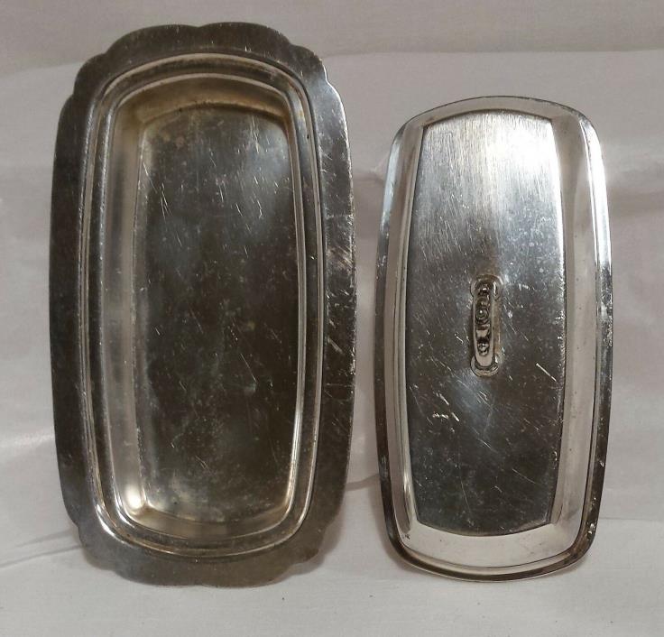 PILGRIM  SILVERPLATE BUTTER DISH W/ LID #70