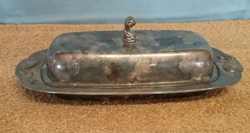 silverplate butter dish by rogers