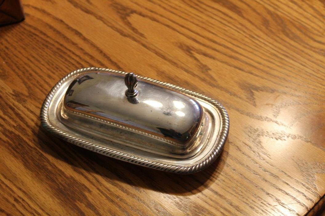 Silver-Plated Butter Dish without  Glass Insert