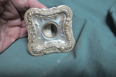 Vintage Silver Plate Candle Holder top