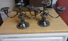 Vintage Pair Wallace Silversmiths Baroque Silver Plated 3 Light Candelabras