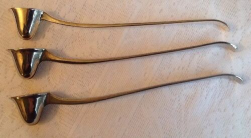 3 Silver plated Candle Snuffers Italy Eales Leonard