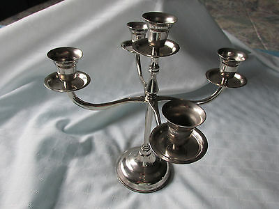 VINTAGE 5 ARM SILVERPLATED CANDLEABRA