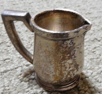 Miniature National Silver Plate Pitcher Creamer Used Cond