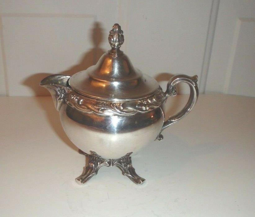 Rogers & Bro Exquisite 4603 Silverplate Creamer with Lid