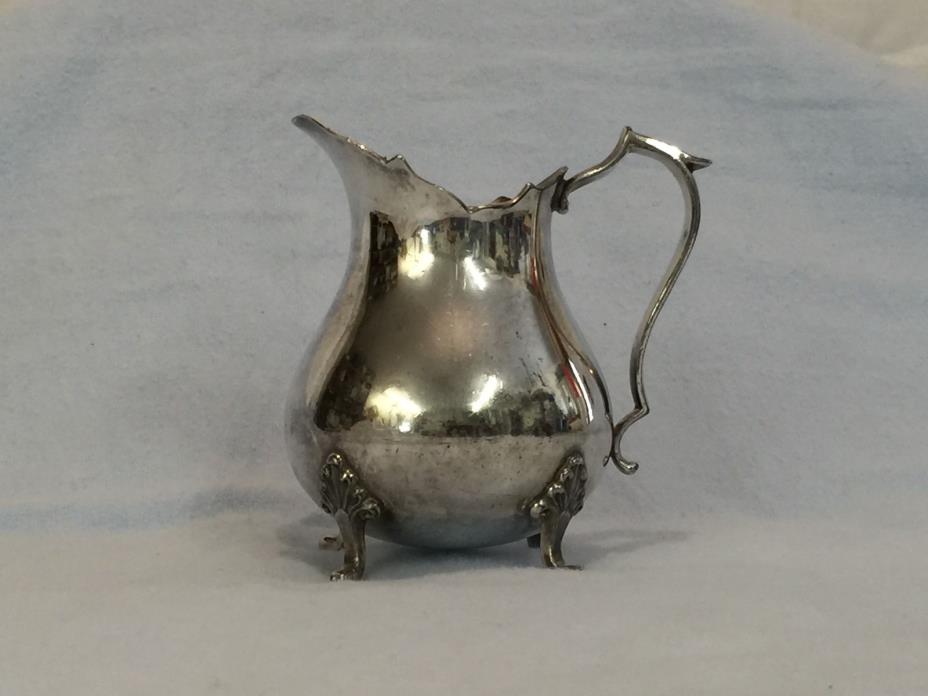 Antique FOOTED CREAMER - SIMPSON HALL MILLER and CO. Silver Plate Style 3727