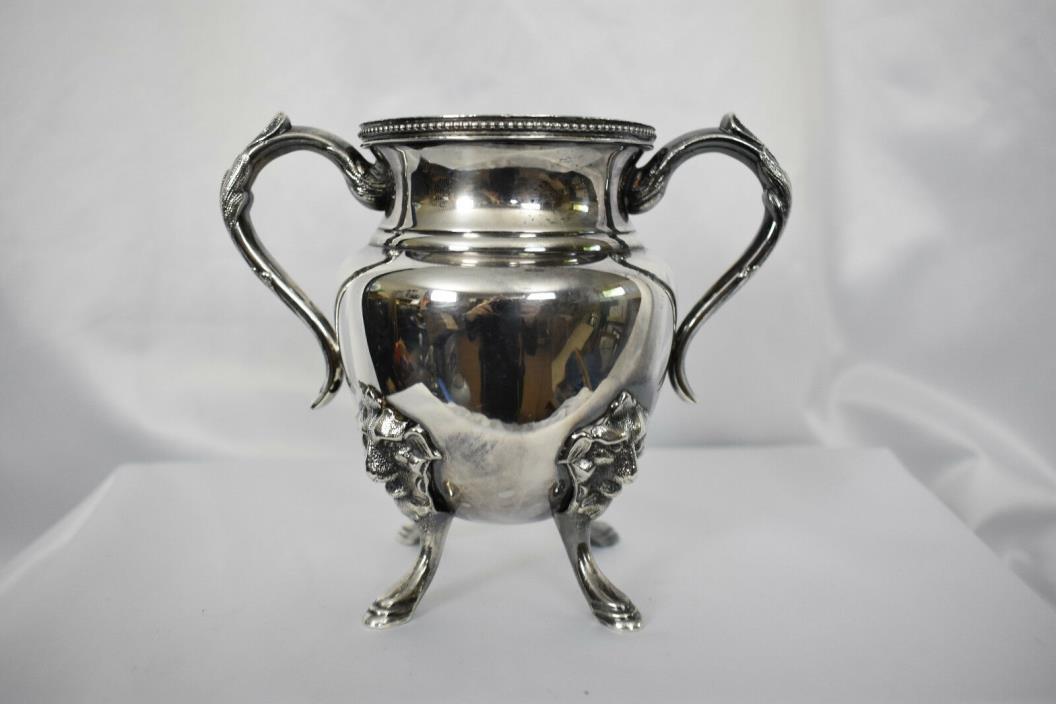 Antique Meriden B Company Silverplate Footed Bowl