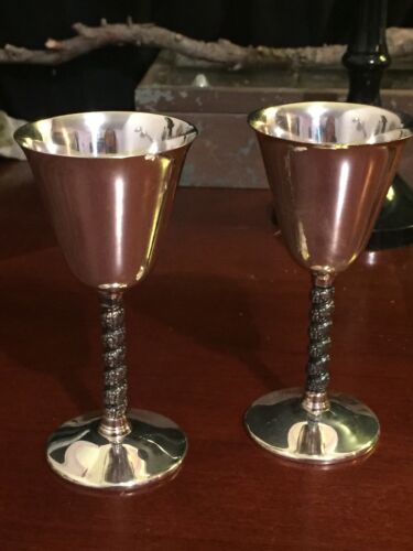 Vintage FB Rogers Silver Plated Goblets / Altar Chalices Made In Spain