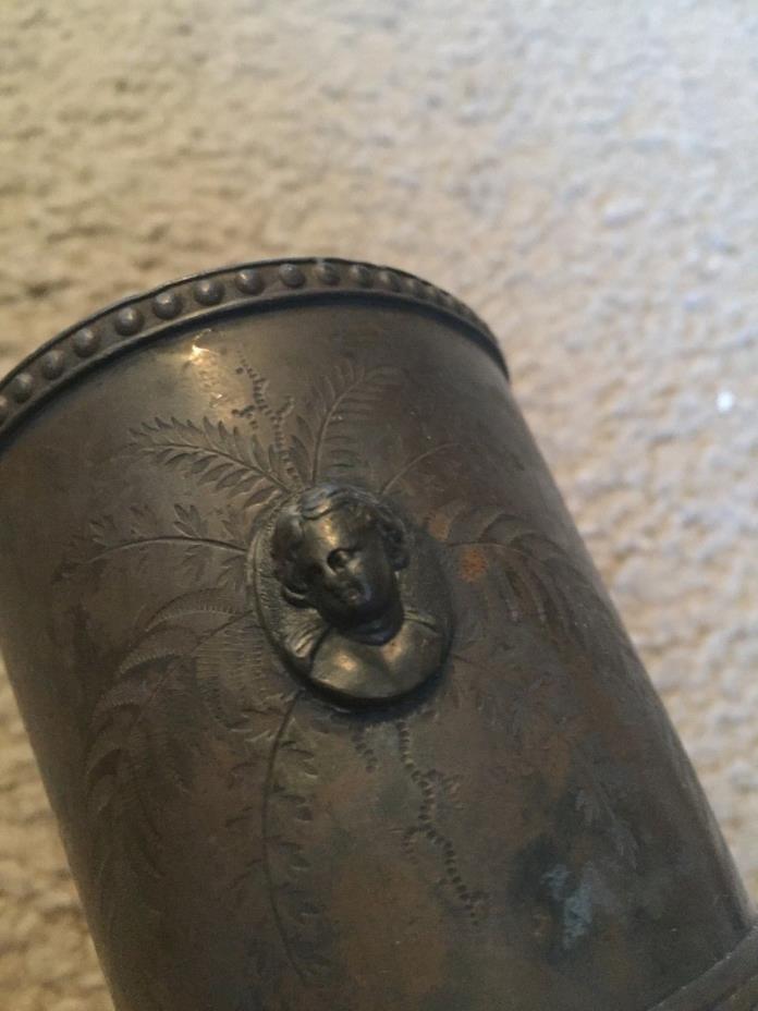 Meriden Brittania Company antique cup goblet mug Face 3
