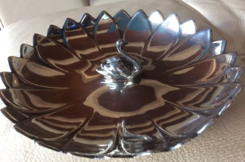 Reed & Barton Silver Plate Swan Dish