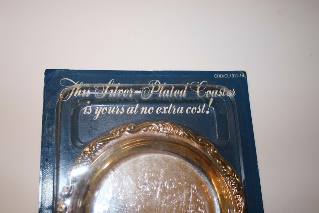 Vintage Silver Plated Coaster Engraved Readers Digest 1988 Sealed