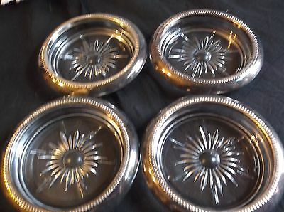 Silverplated Vintage Coasters Made in Italy