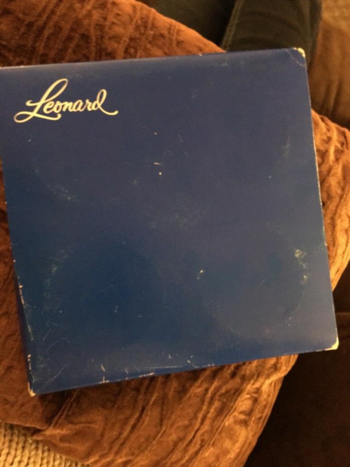 Genuine Crystal and Silver Plate Coasters / Ashtrays by Leonard Italy