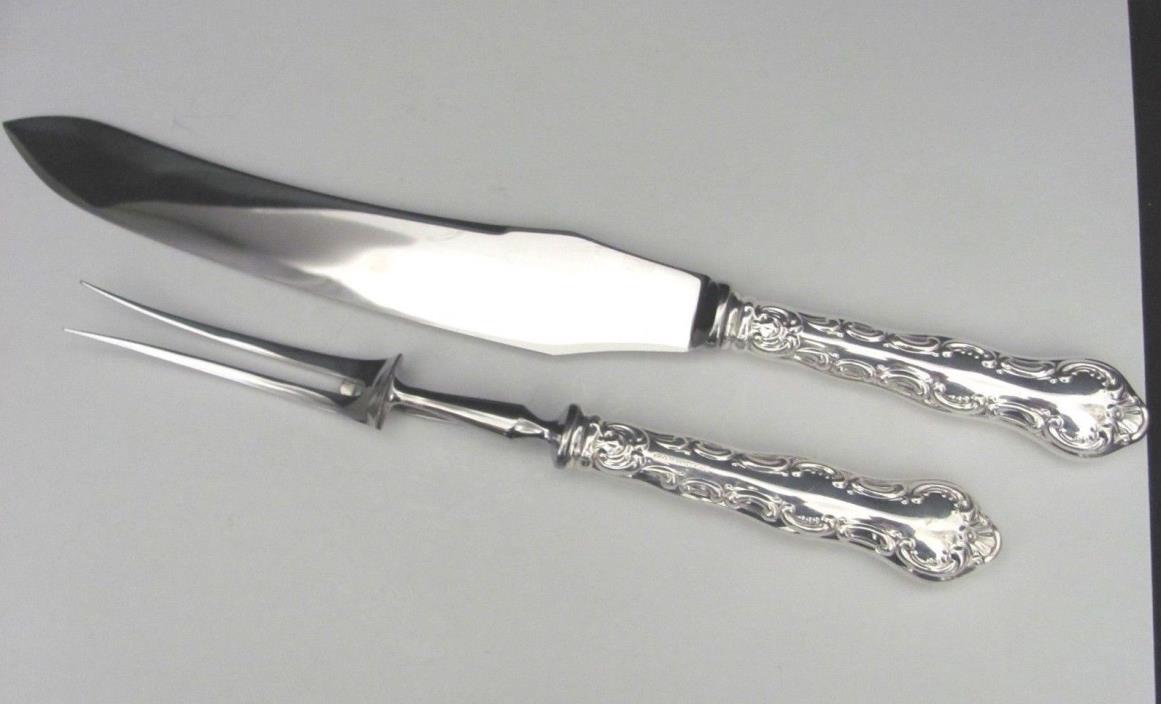 Birks Silver plate Louis De France Regency Plate Carving Knife & Meat Fork