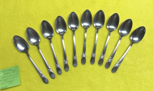 Vintage International Silverplate 1940 “BELOVED” 10 Teaspoons