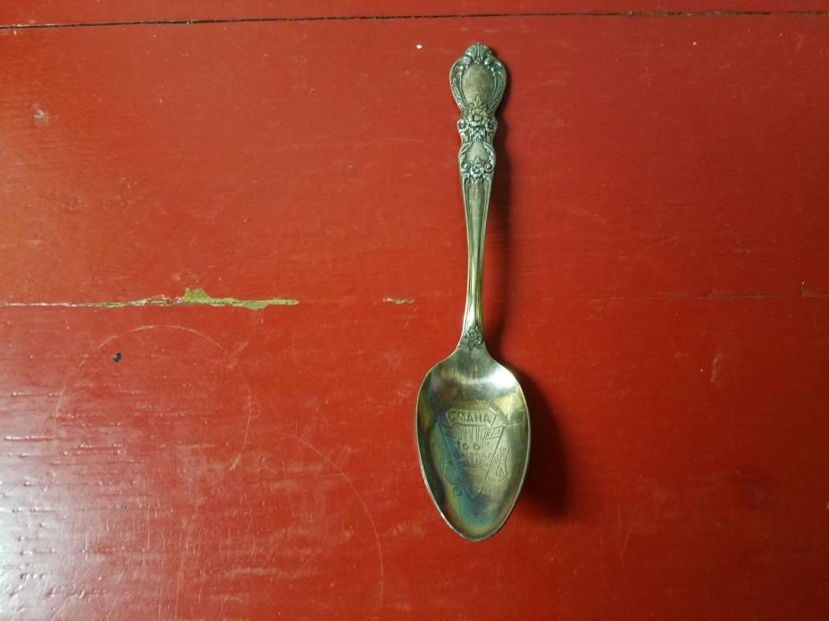 Omaha Nebraska 100th Birthday Spoon 1847 Rogers Bros I S Heritage From 1954