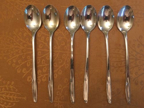 6 Supreme Silverplate Beverage Spoons