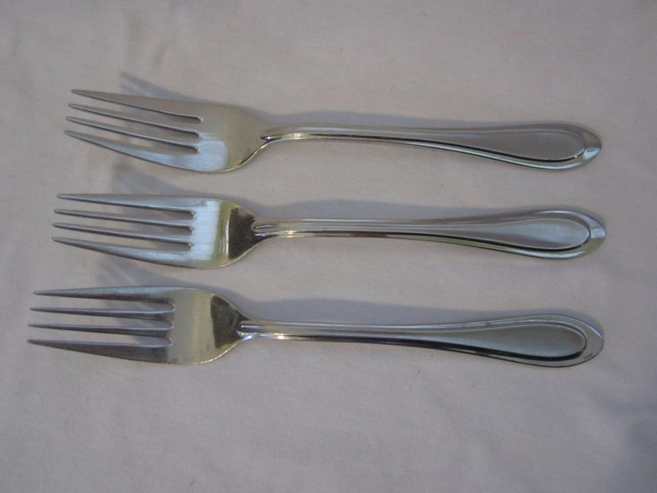 Set 3 Dinner Forks  Vintage ONEIDA COMMUNITY silverplate: MONROE MOHAWK