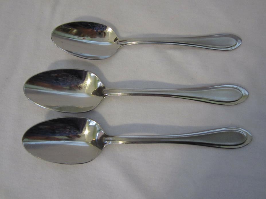 Set 1 Soup 2 Dinner Spoons  Vintage ONEIDA COMMUNITY silverplate: MONROE MOHAWK