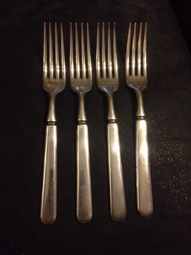 4 1835 R Wallace RW & S FOUR SILVERPLATE Dinner Forks