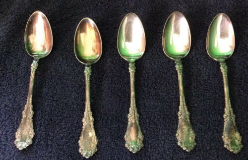 Set O 5 Vintage 1847 Rogers Brothers 5 3/4” Spoons,
