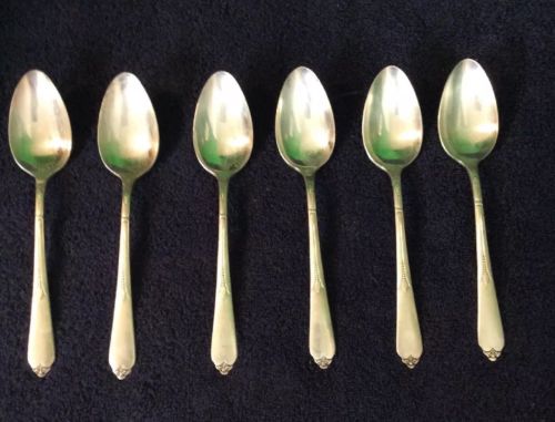 Rogers & Brothers Reinforced Plate IS 6 Vintage Spoons,