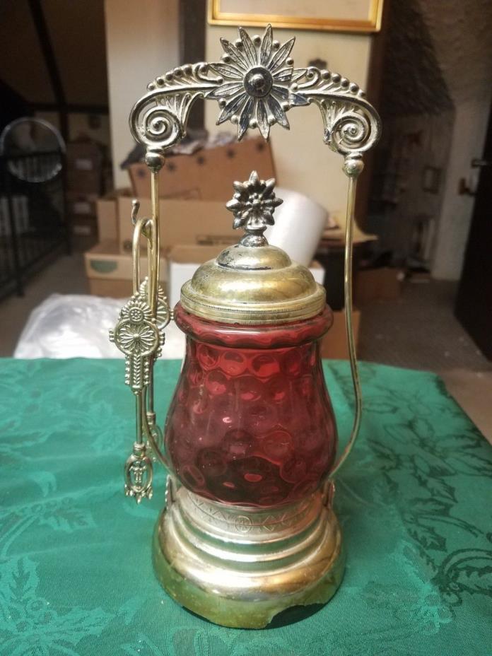 Vintage Pickle Caster With Thongs Very Nice