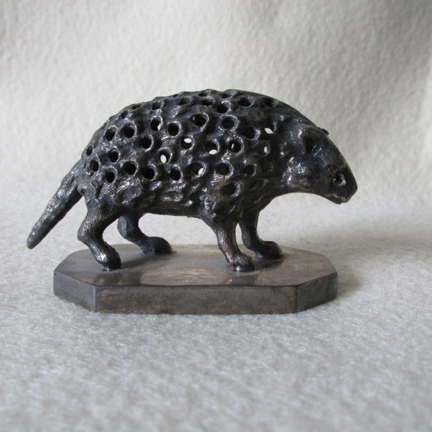 Antique Siverplate Hedgehog, Porcupine Toothpick Holder, Meriden