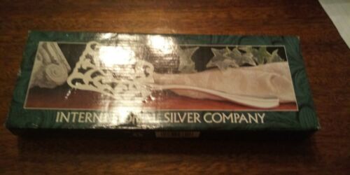 Vintage International Silver Co Silverplated Asparagus Vegetable Server New