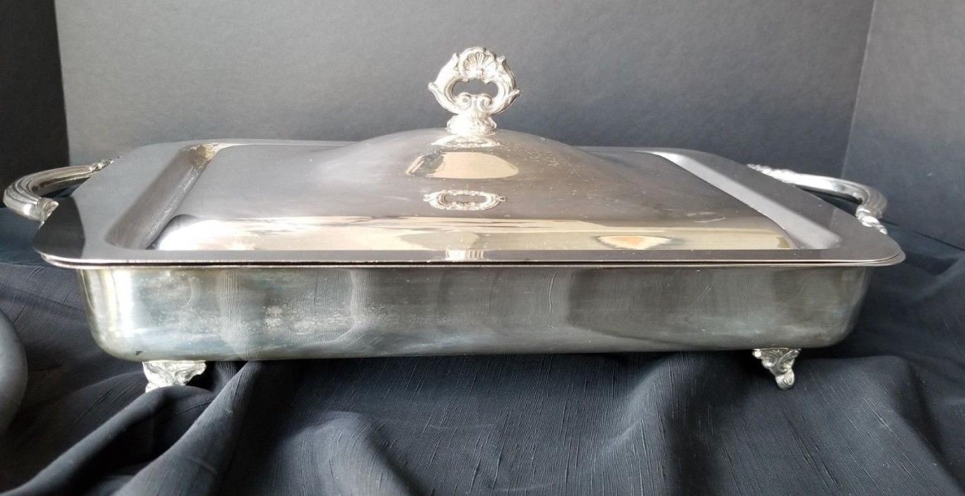 Silver Plated Entree/Chafing Dish Footed
