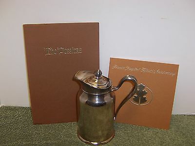40s Reed Barton Silver Soldered Peralta Hospital  Insulated Pitcher