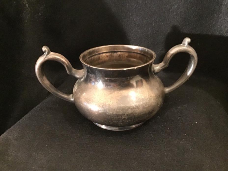 Lot# 1395. Vintage FB Rogers Co heavy silver plate sugar container