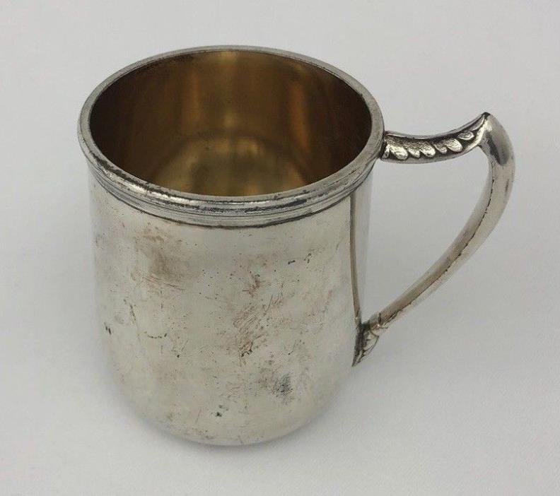 Antique Quadruple Silverplate Cup by SILVER CITY PLATE CO. MERIDEN CT. 800 Mark