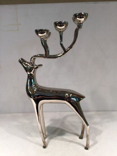 Silverplate Deer Figurine