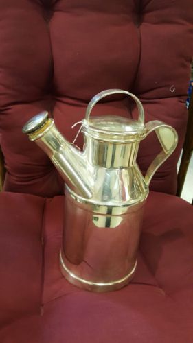 RARE ANTIQUE 1872 Silver THE SPORTING GALLERY PITCHER.  CORK CLOSING SPOUT.