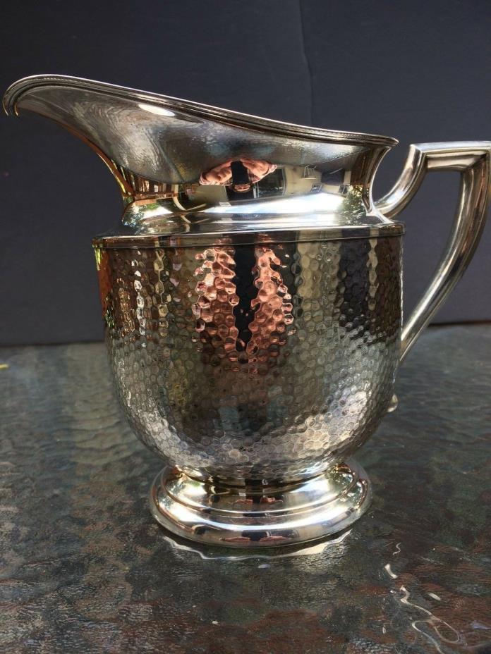 Silver Water Pitcher, Vintage MM Co. EPNS