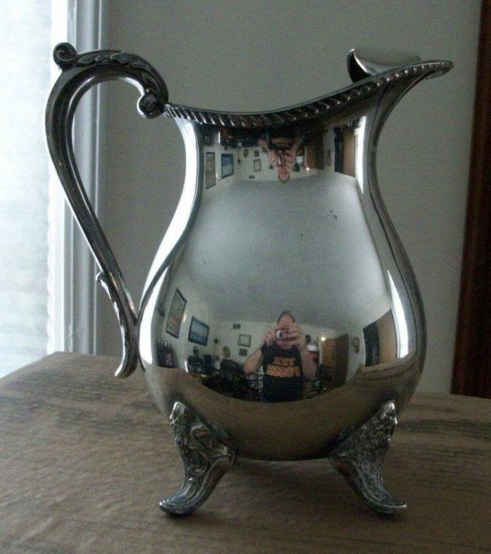 Vintage EPCA Bristol Silverplate Water Pitcher Ice Guard by Poole Silver Co. B44