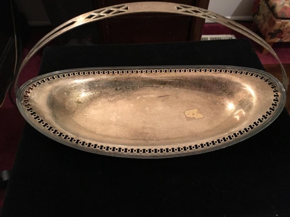 antique genuine silver platter